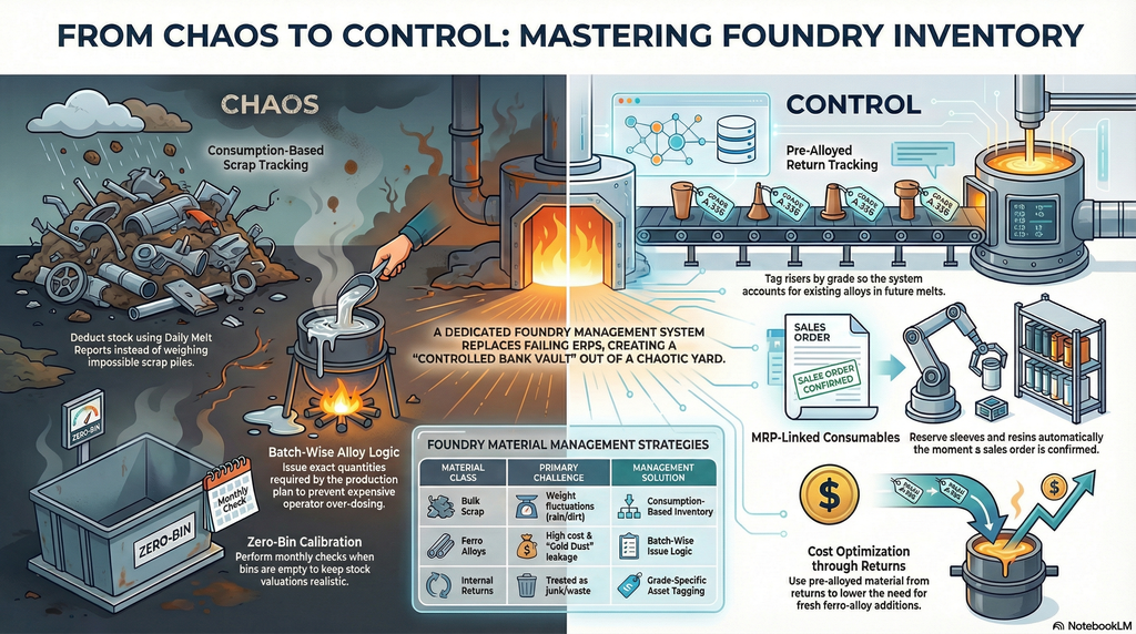 Foundry ERP Software: Complete Guide to Digitizing Foundry Operations from Order to Dispatch - Cover Image